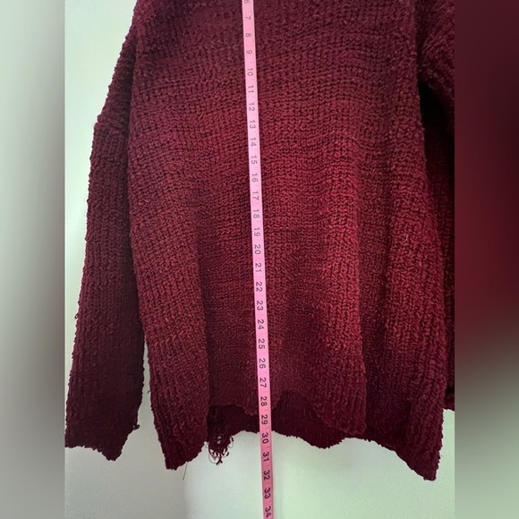 Oversized red sweater - Umgee size S - Picture 2 of 5